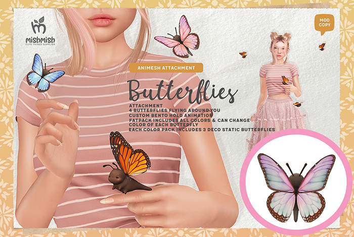 MishMish - Lavender Butterflies - Attachment [Boxed]