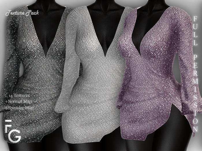 .Fragile. 14 Textures Full Perm for Mini Dress With Cutout