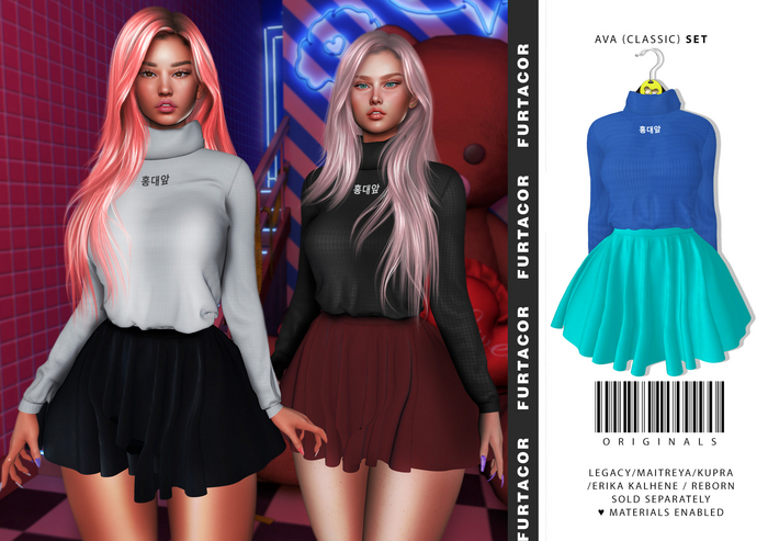 :::FurtaCor:::Ava Set (CLASSIC) BLUE&B