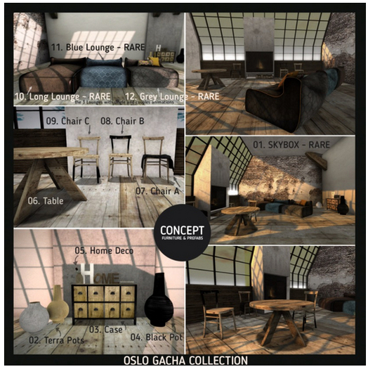 Concept} *11. Oslo Blue Lounge - RARE