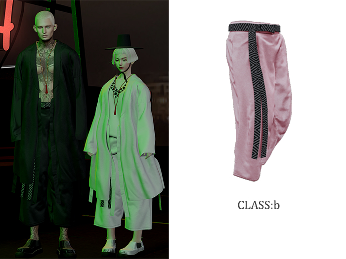 CLASS:b / Vics Wide Pants / Pink