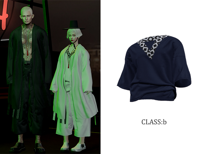 CLASS:b / Vics T-shirts / Navy
