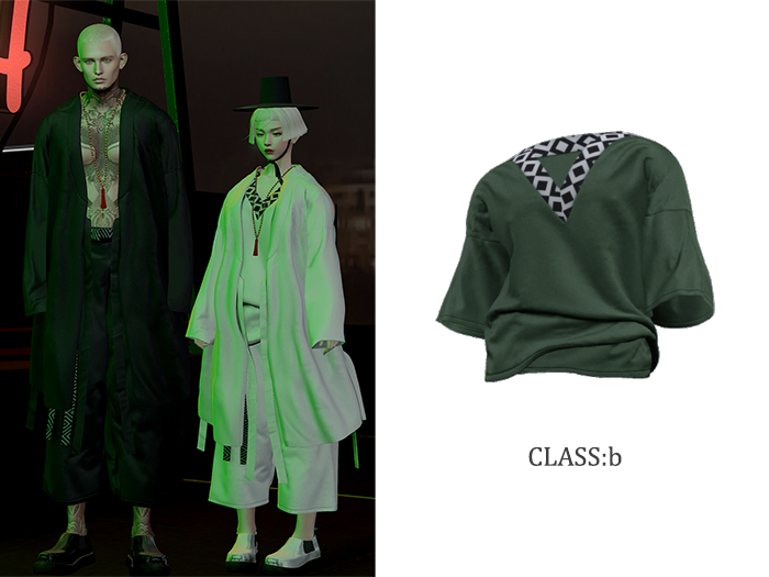 CLASS:b / Vics T-shirts / Khaki