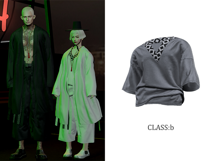 CLASS:b / Vics T-shirts / Grey