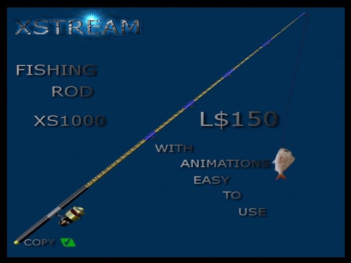 XSTREAM FISHING ROD XS1000 BLUE PACK