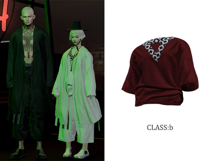 CLASS:b / Vics T-shirt / Red