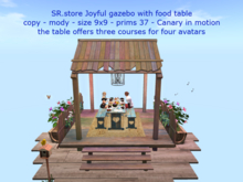 SR.store Joyful gazebo with food table