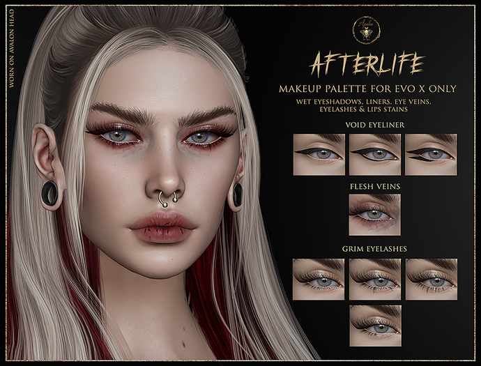 [Apika] Afterlife Liner, Veins, Lashes Palette