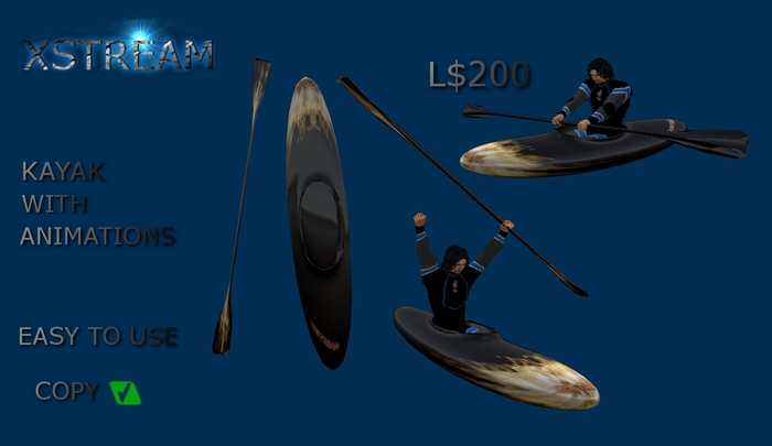 XSTREAM KAYAK BLACK FLAME PACK