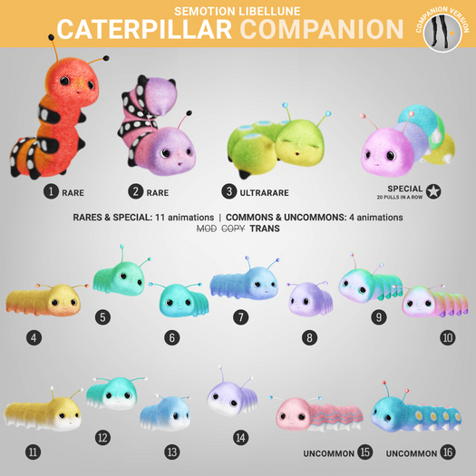 SEmotion Libellune Caterpillar Companion COMMON 04