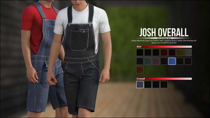 [Kauston] Josh Overall (Shrt: Blue / Denim: Blue)