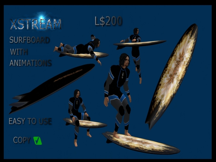 XSTREAM SURFBOARD BLACK FLAME PACK
