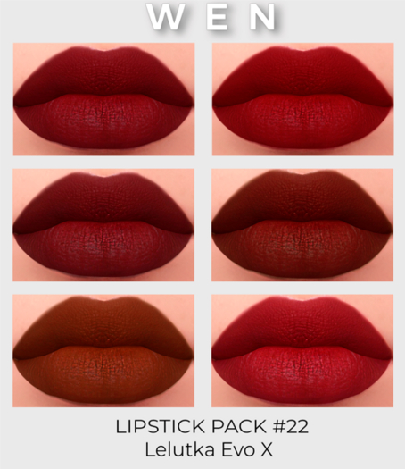WEN- LIPSTICK PACK #22 LELUTKA EVOX