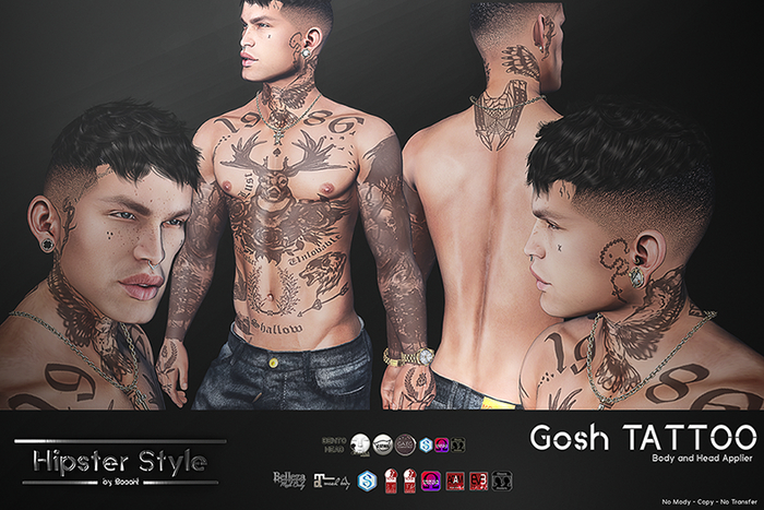 [Hipster Style] GOSH Tattoo 