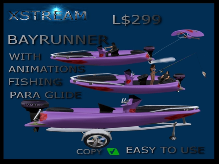 XSTREAM BOAT RED ROSE BAYRUNNER PACK