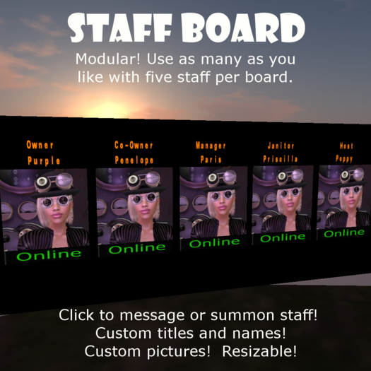 Club Staff Board by Indicorp