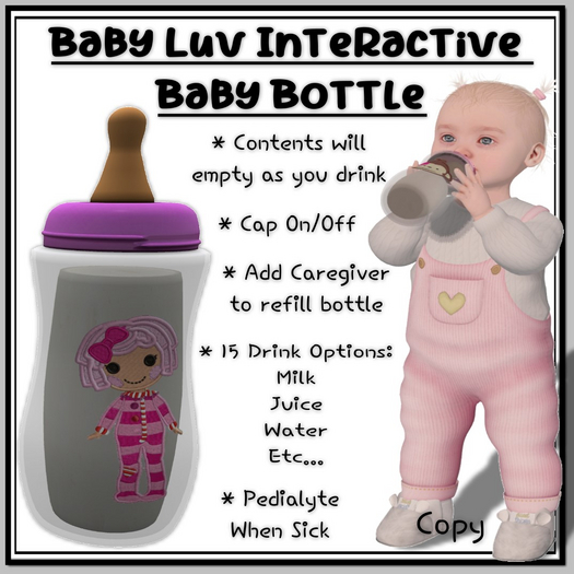 Baby Luv Baby Bottle - Lala Girl (Add to Open)