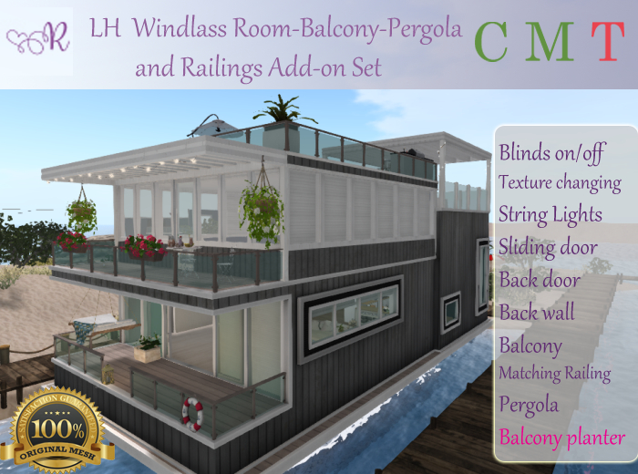 *Revived* LH Windlass Room-Balcony-Pergola-Railing Add-on Pack