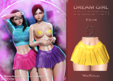 [[ Masoom ]] Dream Girl Skirt Yellow - Ebody Reborn, Kupra, Legacy, Legacy Perky, Lara, Lara Petite