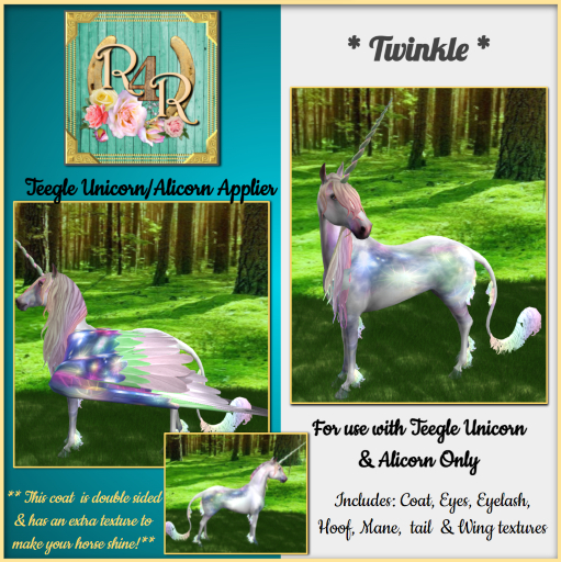 R4R ~ Teegle Unicorn Applier *Twinkle  * (boxed)