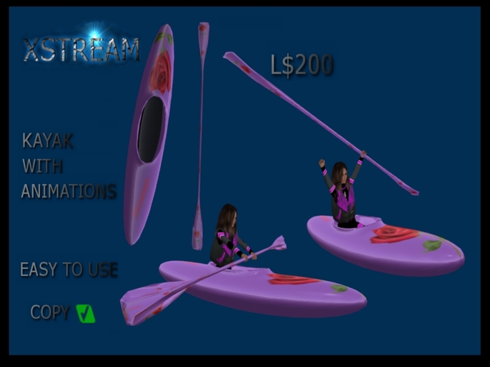 XSTREAM KAYAK RED ROSE PACK