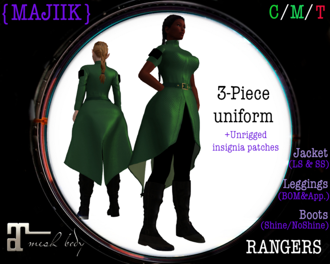 {MAJIIK} Maitreya SGN Female DRESS Uniform - Rangers