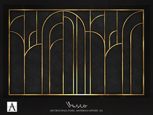 Architect. Vasco Wall Panel (black & gold)