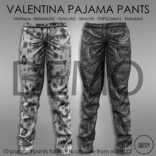 DEMO Valentina Pajama Pants (Wear Me)