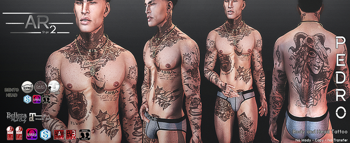 [AR2 Style] PEDRO Tattoo 