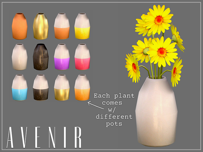AVENIR: Daisy Neon Mesh Flowers - SAMMY -