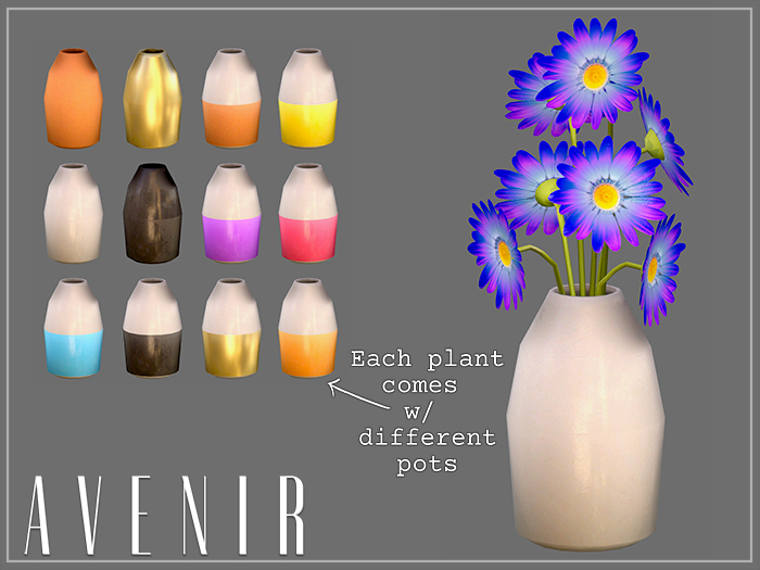 AVENIR: Daisy Neon Mesh Flowers - CHII -