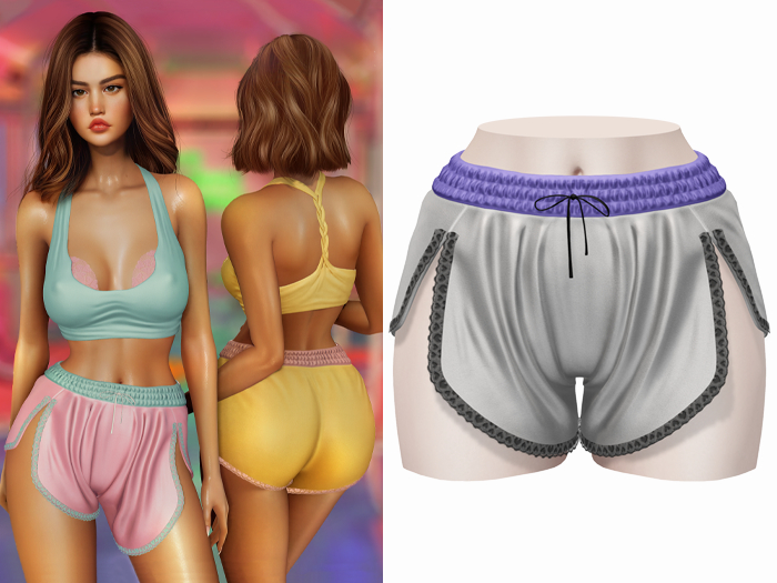 -[ vagrant ]- Sienna Shorts - Silver