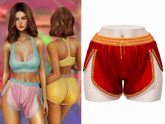 -[ vagrant ]- Sienna Shorts - Red