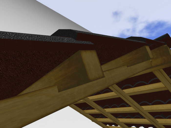 Embossed Tile Roof - MESH - FULL PERM 