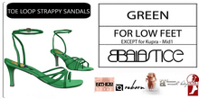 Baiastice_Toe Loop Strappy Sandals-Green