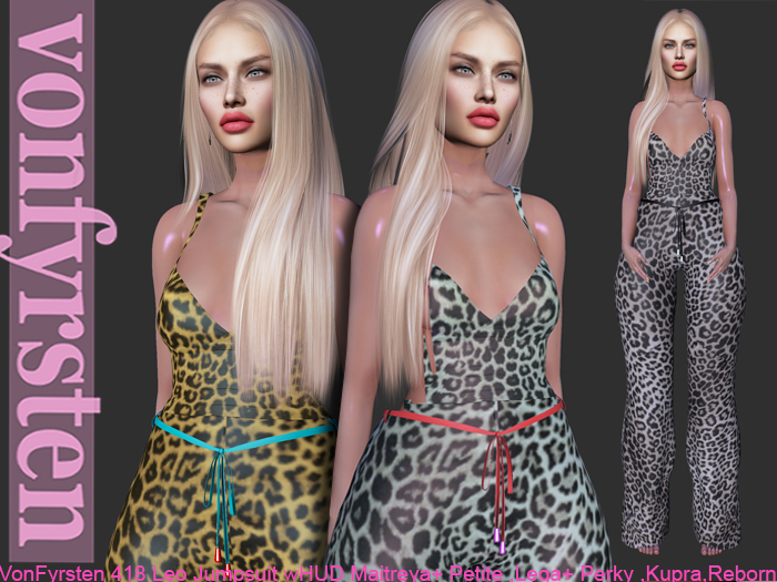 VonFyrsten 418 Leo Jumpsuit MAITREYA BELLEZA KUPRA LEGACY REBORN Apparel Clothes Woman's Lingerie Bodysuit Jumpsuit