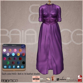 Baiastice_Long corset shirt dress-Purple