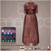 Baiastice_Long corset shirt dress-Choco