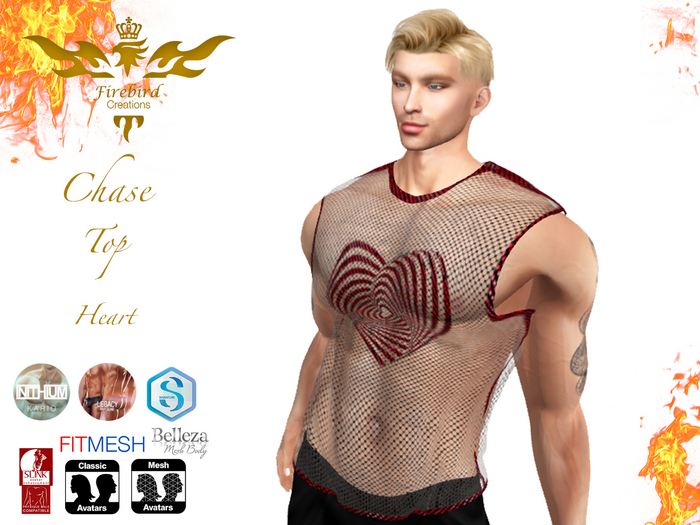 Firebird Chase Top Heart