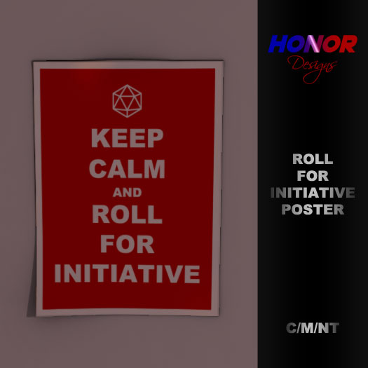[HONOR] Roll for Initiative Poster
