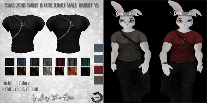 Second Life Marketplace - SWO Void Shirt B for Jomo Male Avatar (Rabbit v1)
