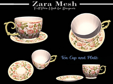 ZM - Kitchen - Tea Cup and Plate - FULL PERM MESH