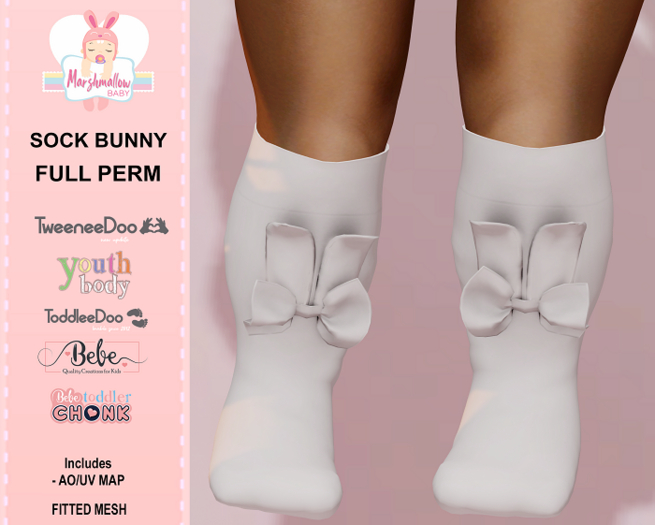 *MB* Full perm socks Bunny