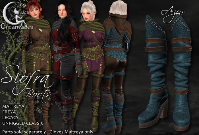 *LE* Siofra Boots Azur