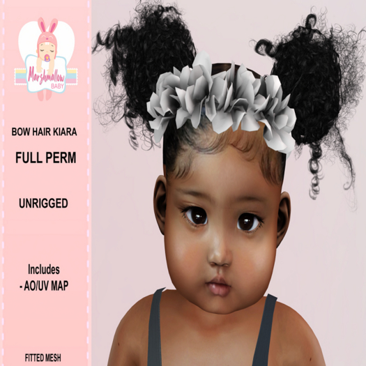 Second Life Marketplace - *MB* Full perm Hair Bow Kiara