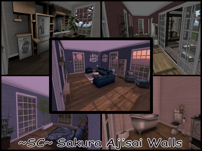 ~SC~ LH Sakura Ajisai Walls (Add)
