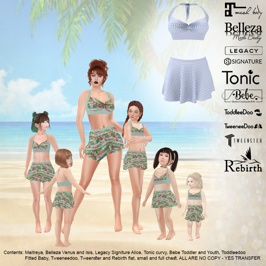 Mother Daughter Bikini Gingham - Delivery HUD