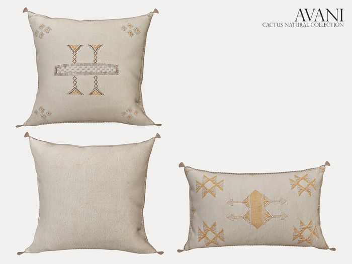 Avani Cactus Pillow Collection, Natural