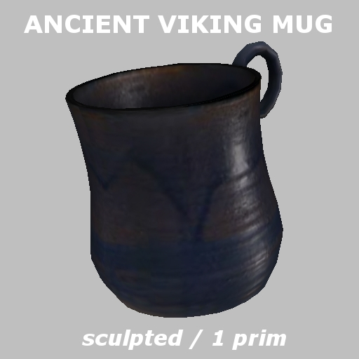 Ancient viking mug