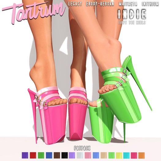 Tantrum - Indie Tippy Toe Heels - Fatpack DEMO